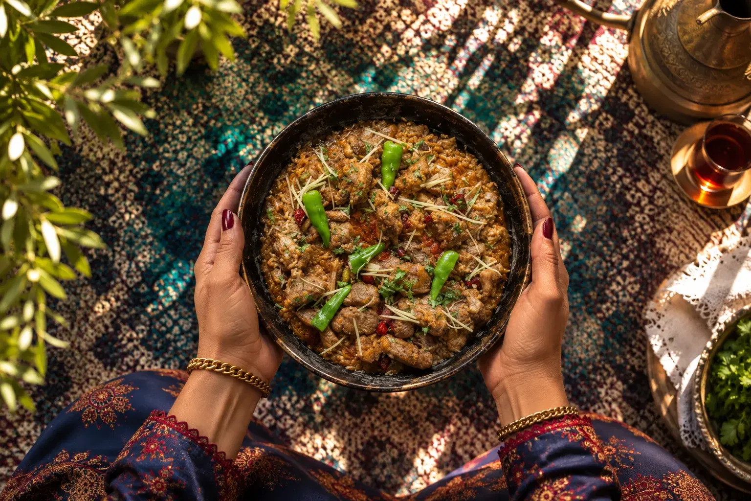 Sabzi Gosht | لحم بالخضار